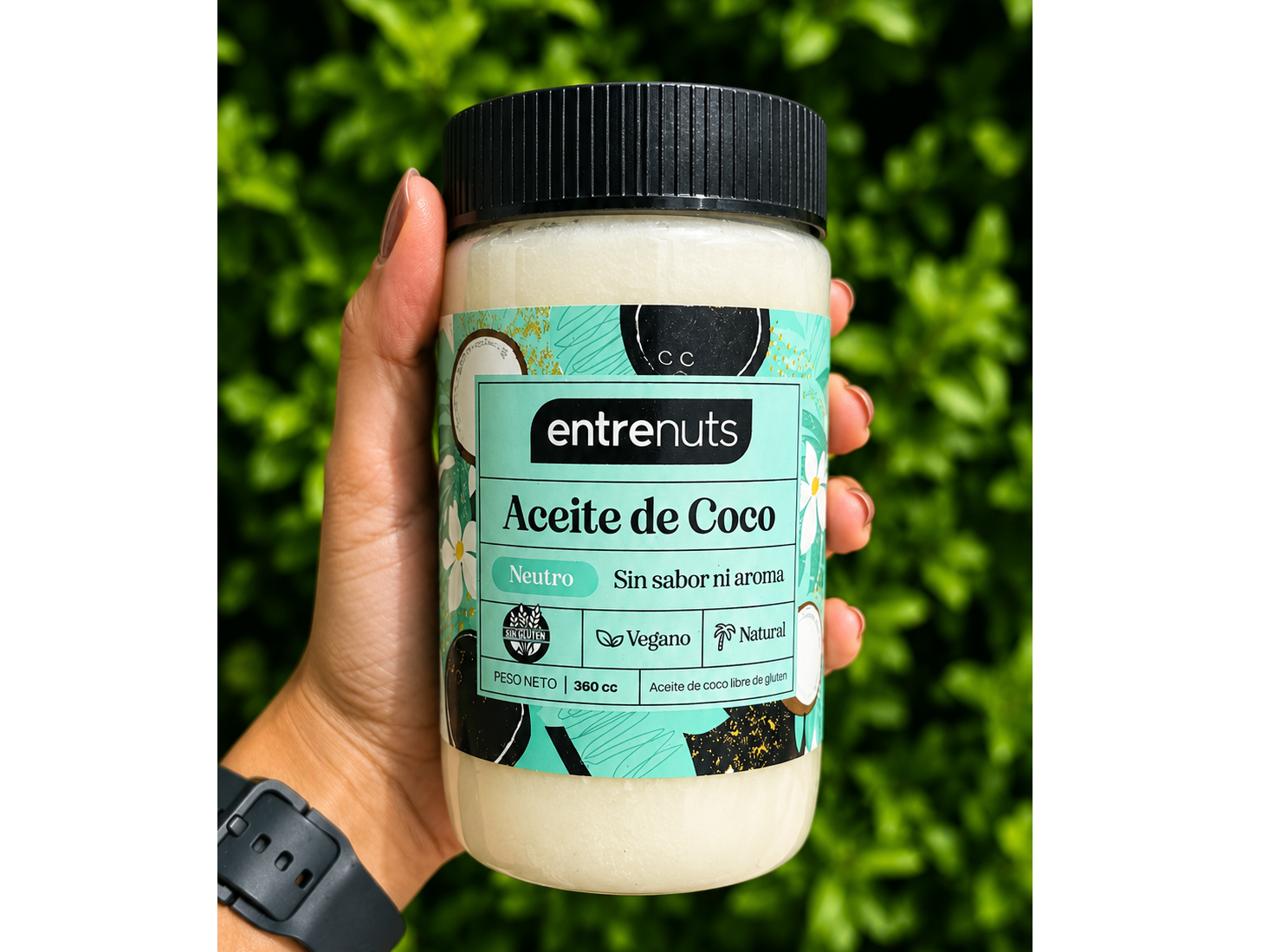 Aceite de coco neutro Entrenuts 300cc