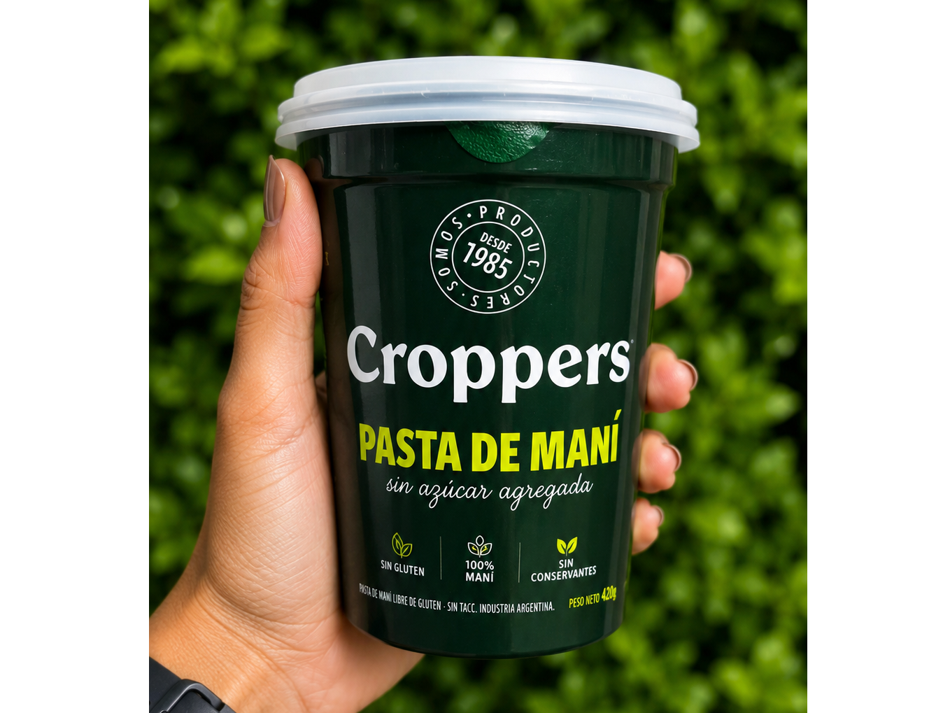 Pasta de maní "Croppers" 420g