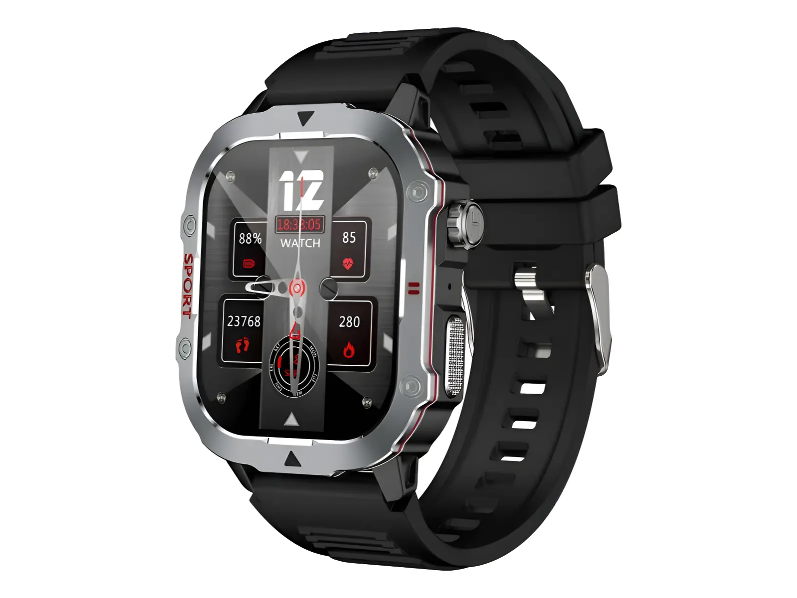 Smartwatch Sport C30pro 49mm Pantalla 2.19″ ! Whatsapp Juegos GPS