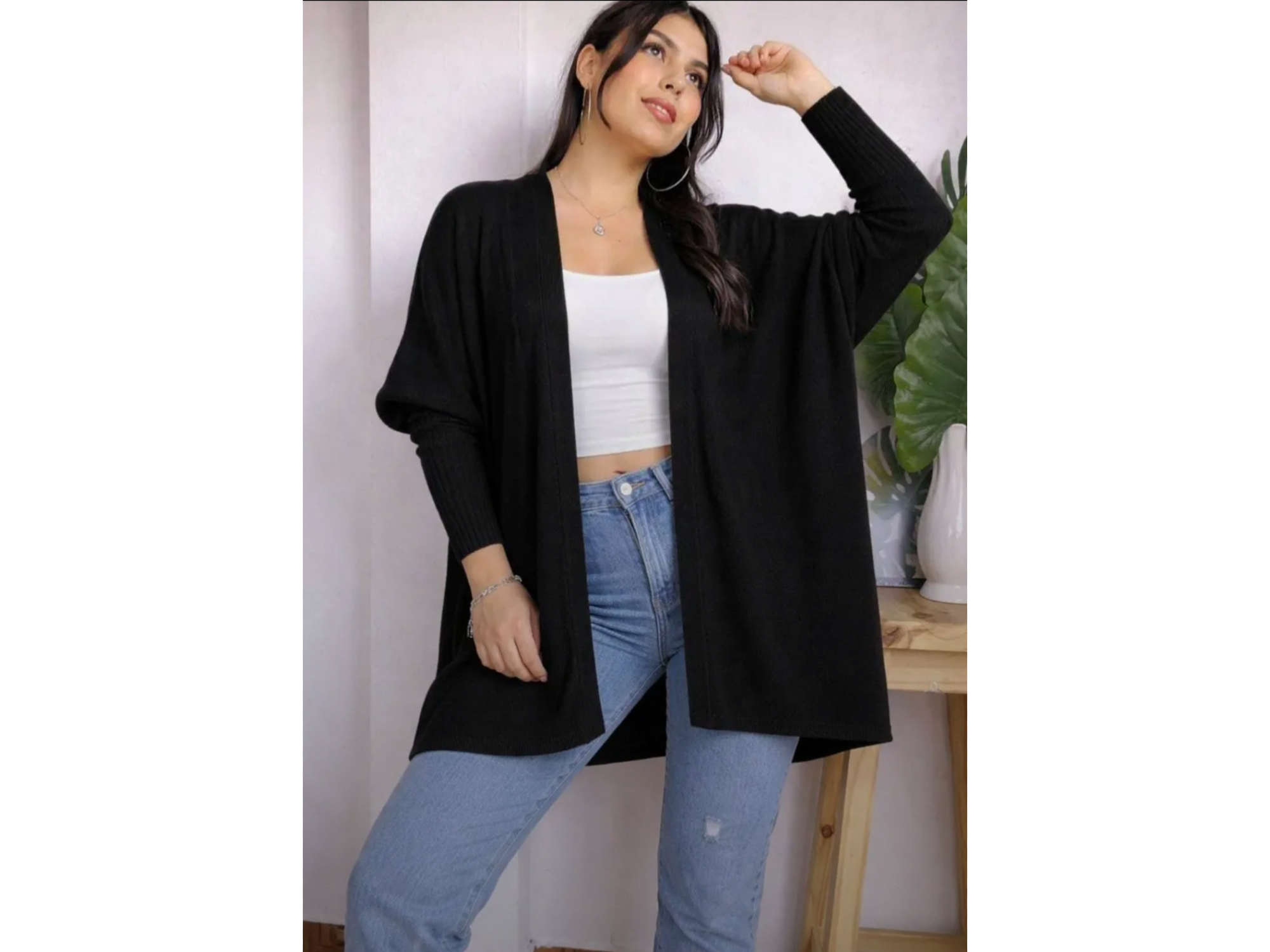 Saco poncho liso