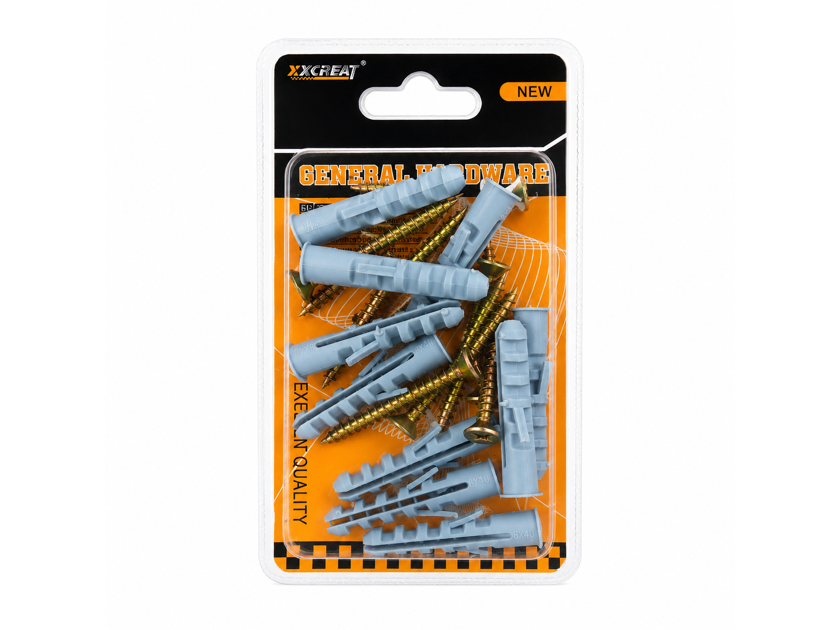 Tarugos + Tornillos Multiuso XCREAT Kit de Fijación F-372