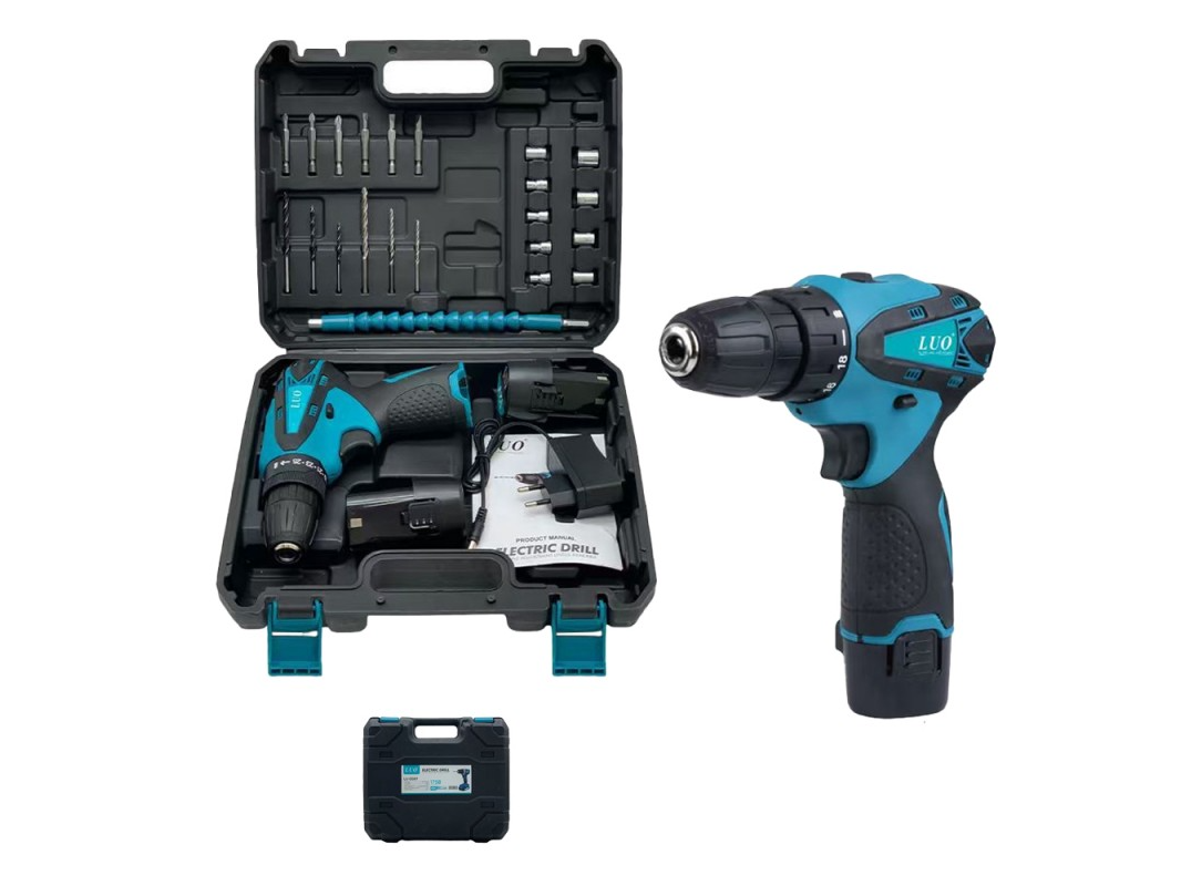 Kit De Herramientas Taladro LUO DG06 12v F-392