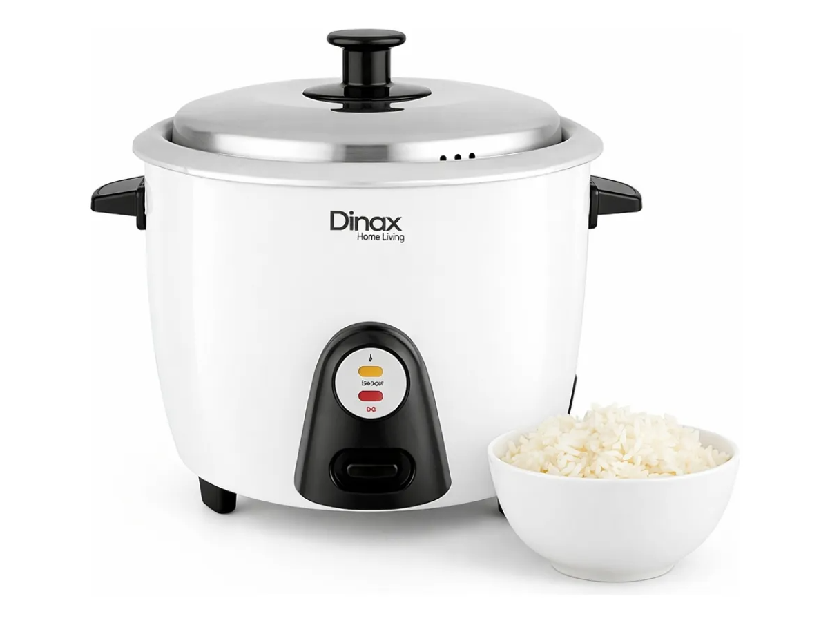 Arrocera Eléctrica Dinax 2l 700w Antiadherente + Vaporera
