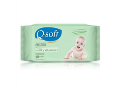 Toallitas Húmedas Q-Soft Premium con Aloe y Vitamina E