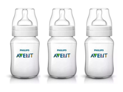 Set 3 Mamaderas Clásicas Anti-cólico 260ml