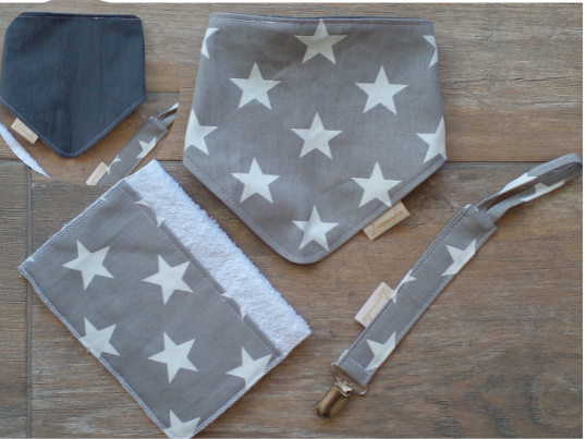 Accesorios  -Estrella Gris y Blanco-