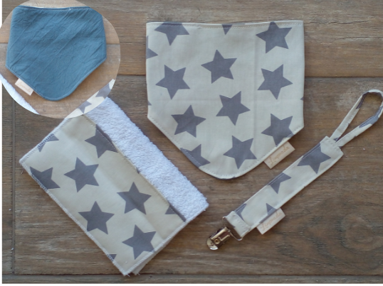 Accesorios  -Estrella Beige y Gris-