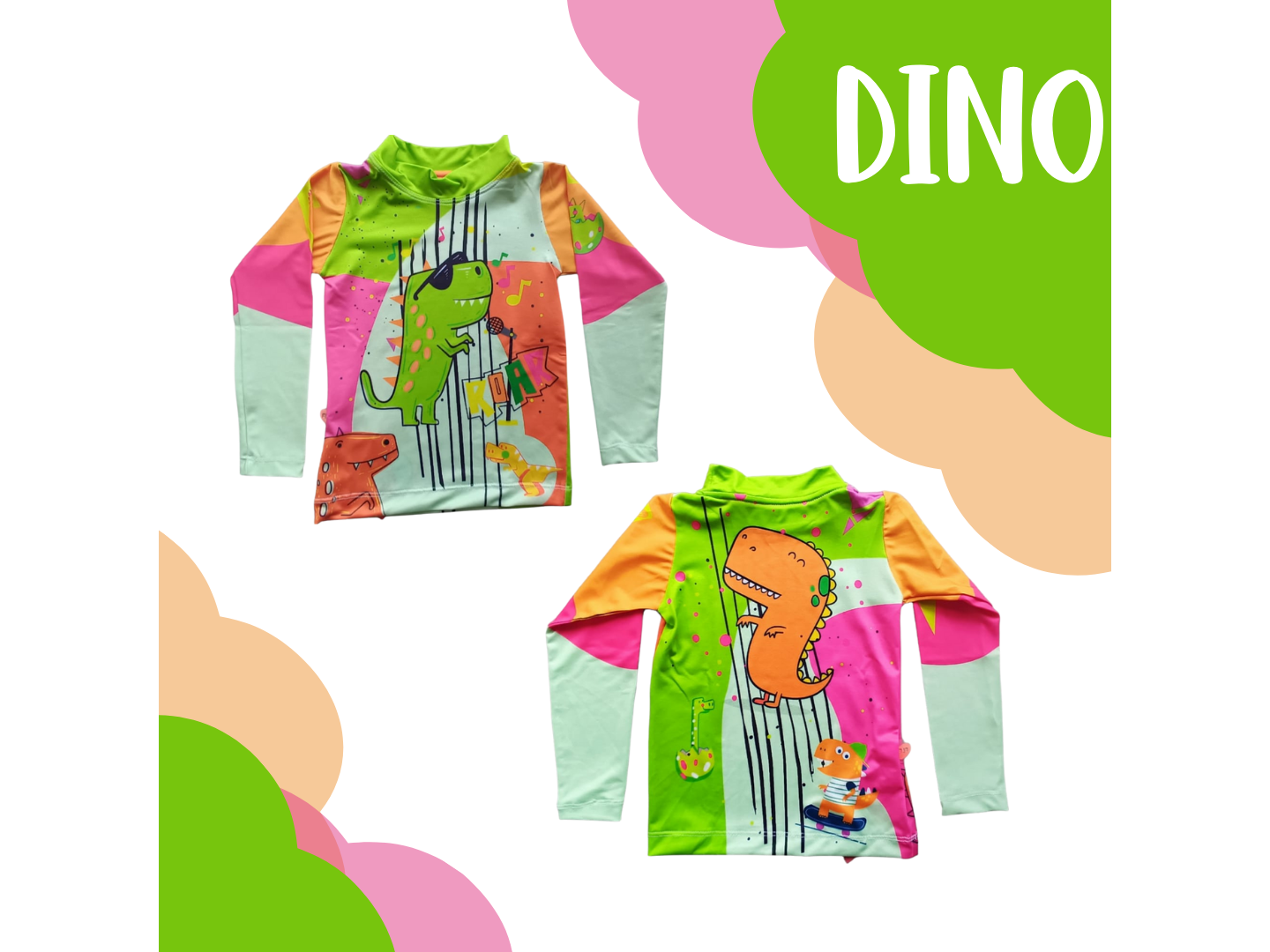 Remera UV manga larga DINO