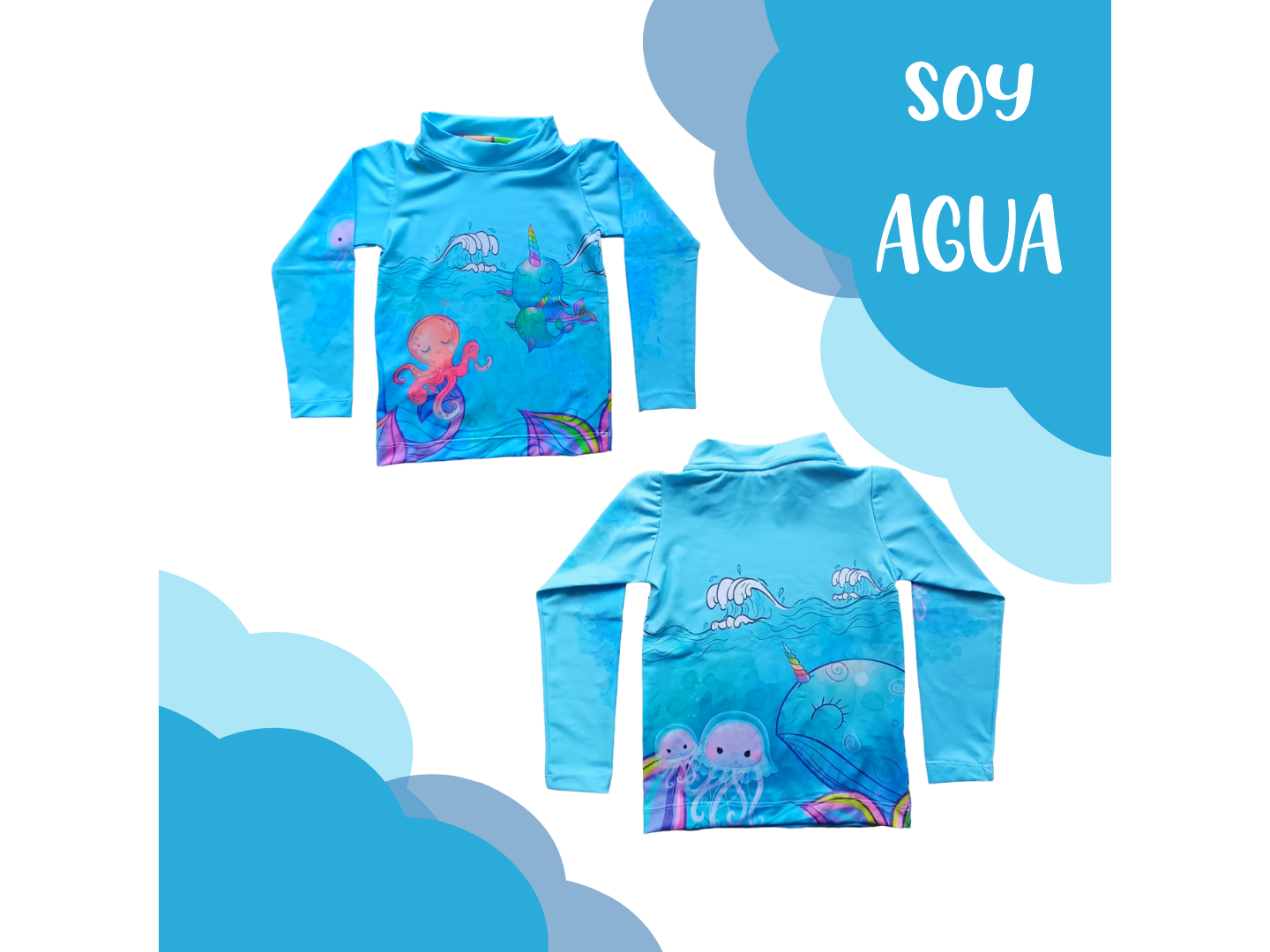 Remera UV manga larga SOY AGUA