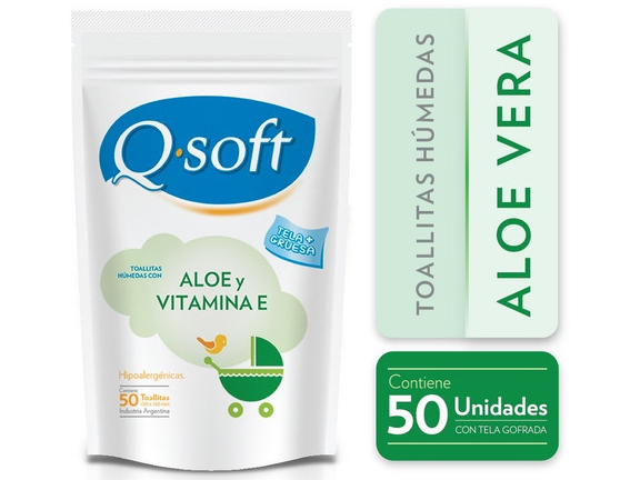 Toallitas Húmedas Doy-Pack Q-Soft  Aloe y Vitamina E