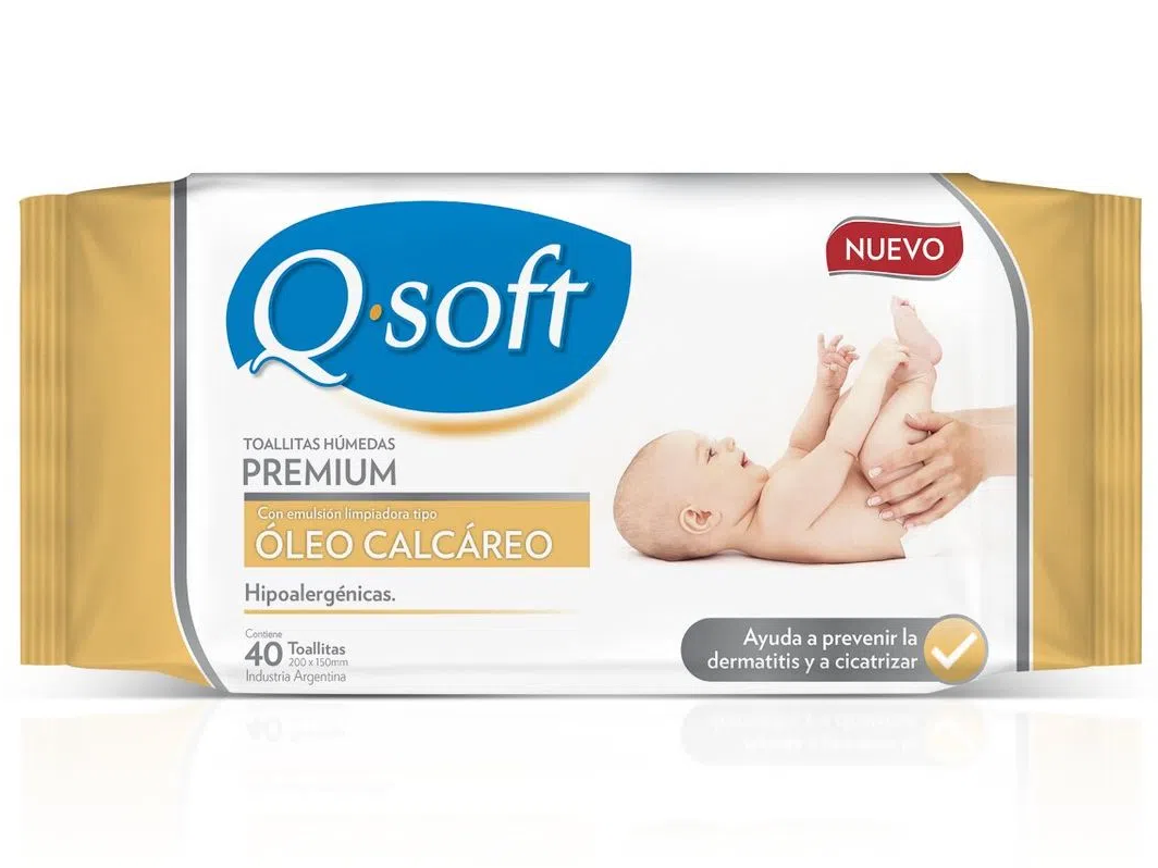 Toallitas Húmedas Q-Soft con Óleo Calcáreo