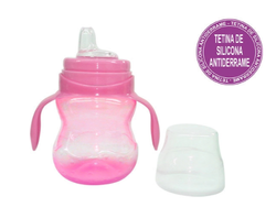 VASO ANTIDERRAME x 250 cc CON ASAS ROSA