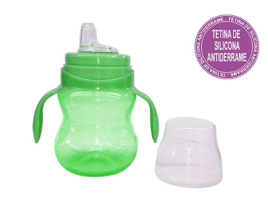 VASO ANTIDERRAME x 250 cc CON ASAS VERDE