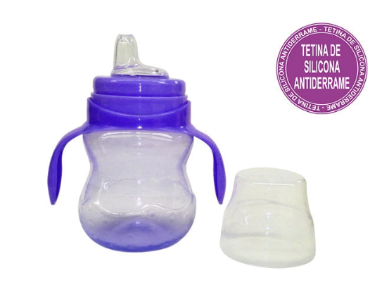 VASO ANTIDERRAME x 250 cc CON ASAS VIOLETA