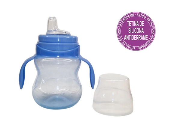 VASO ANTIDERRAME x 250 cc CON ASAS CELESTE