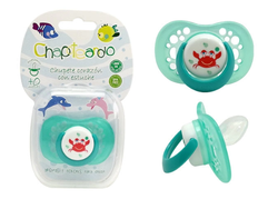 CHUPETE CORAZON CON ESTUCHE 0 MESES+ VERDE