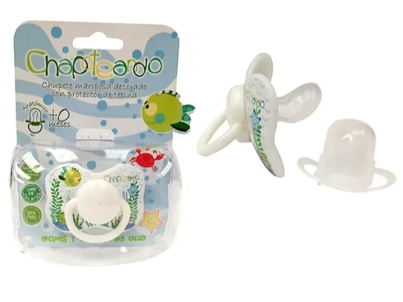 CHUPETE CON PROTECTOR  +0 MESES VERDE