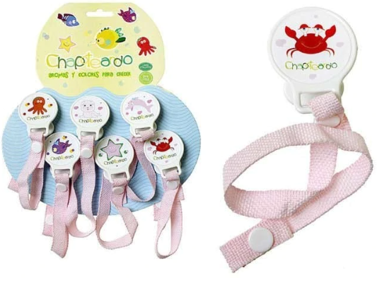 CINTA PORTA CHUPETE ROSA (por unidad)