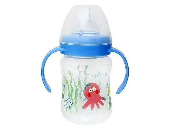 MAMADERA BOCA ANCHA 250 cc C/ASAS CELESTE