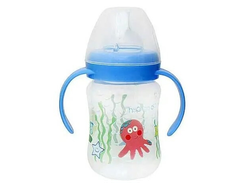 MAMADERA BOCA ANCHA 250 cc C/ASAS CELESTE