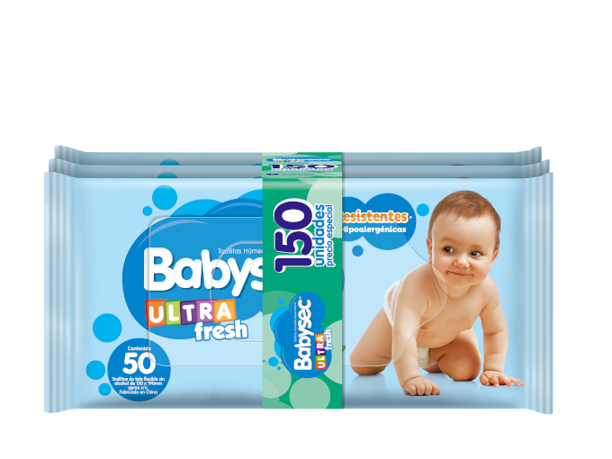 Toallitas Húmedas Baby Sec Ultra Fresh x 150