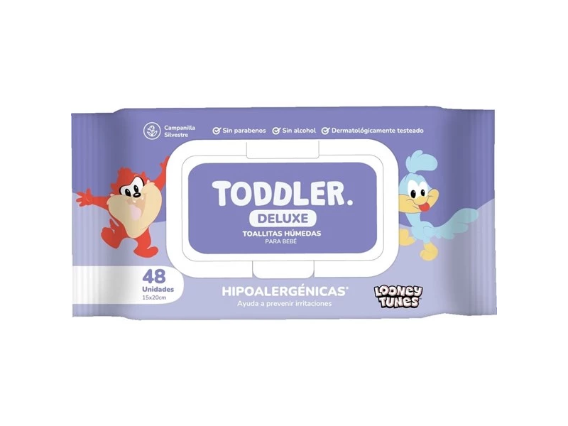 Toallita Humedad TODDLER con CAMPANILLA SILVESTRE x48 uni.