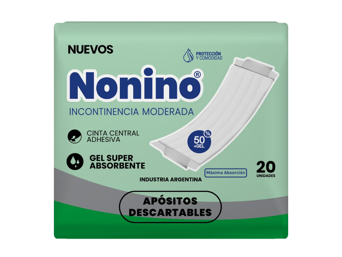 Nonino Apositos Incontinencia Moderada x 20 Unidades