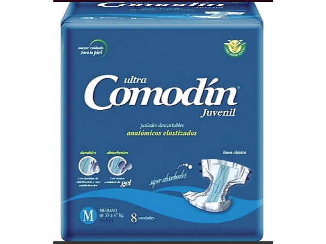 Pañal Anatomico Comidín Juvenil M x 8 Unidades
