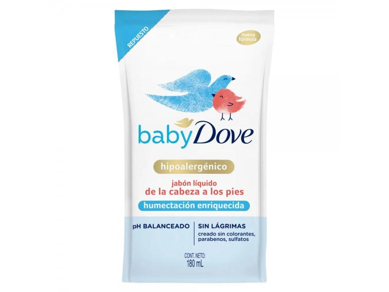 REP. BABYDOVE JAB.LIQ. CABEZA-PIES 180ML