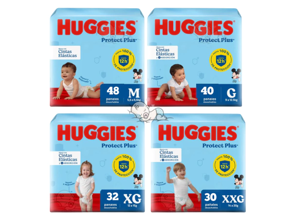 Pañales Huggies Protect Plus