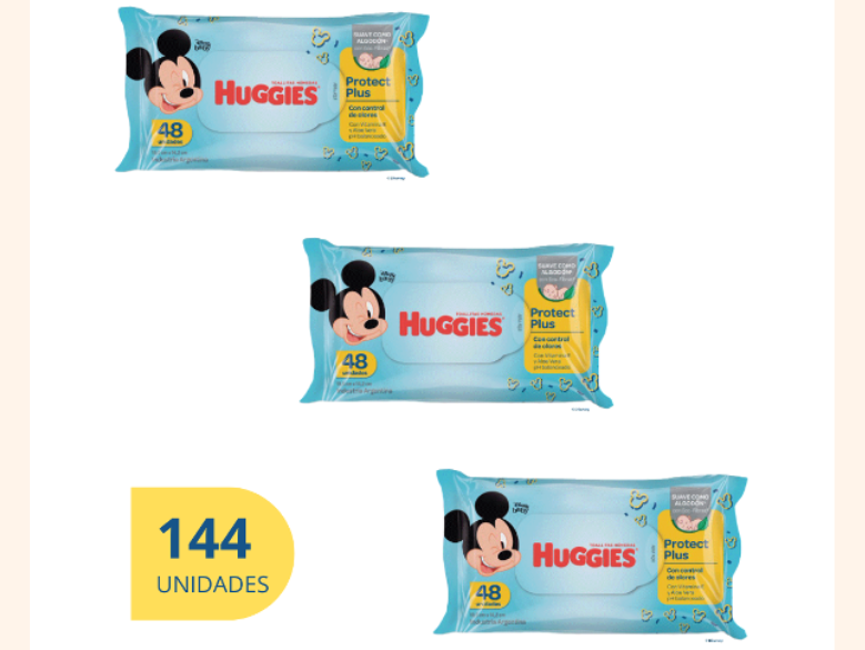 Toallitas Húmeda Protect Plus 144 unidades