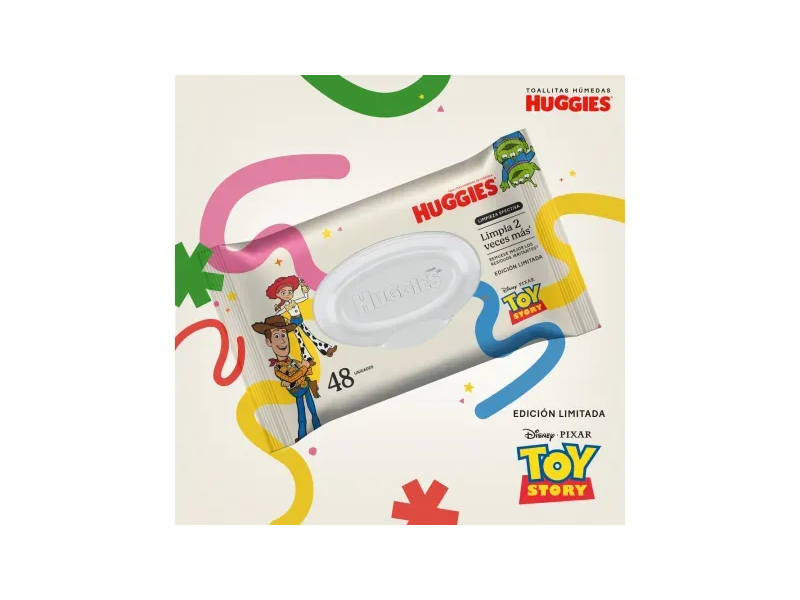 Toallitas Humedas Huggies "Limpieza Efectiva" x48 unidades "con tapa" TOY STORY