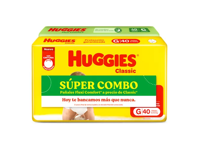 COMBO Huggies Classic y Flexi