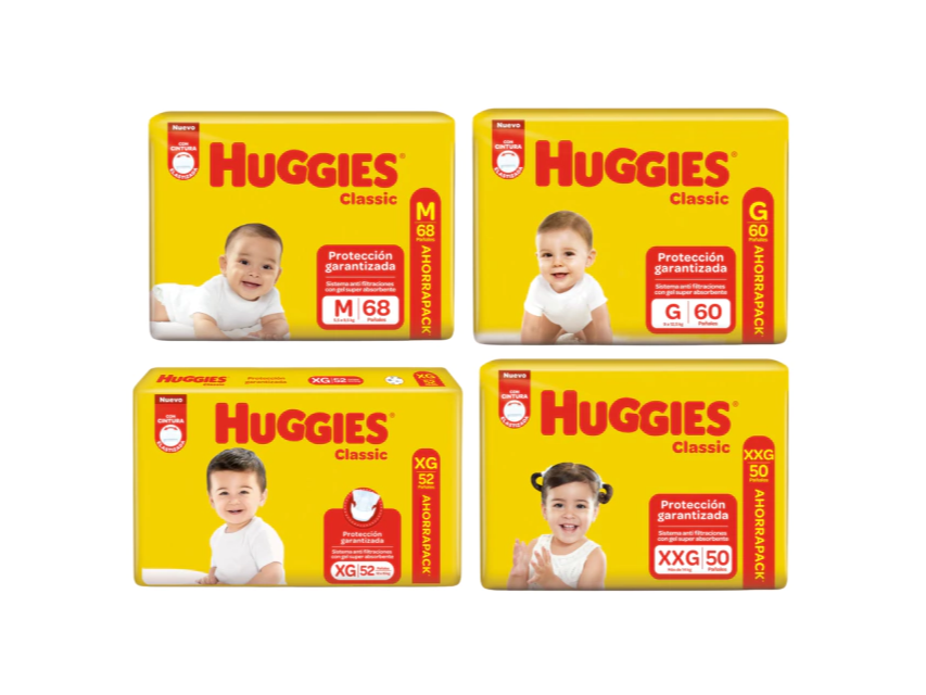 Pañales Huggies Classic