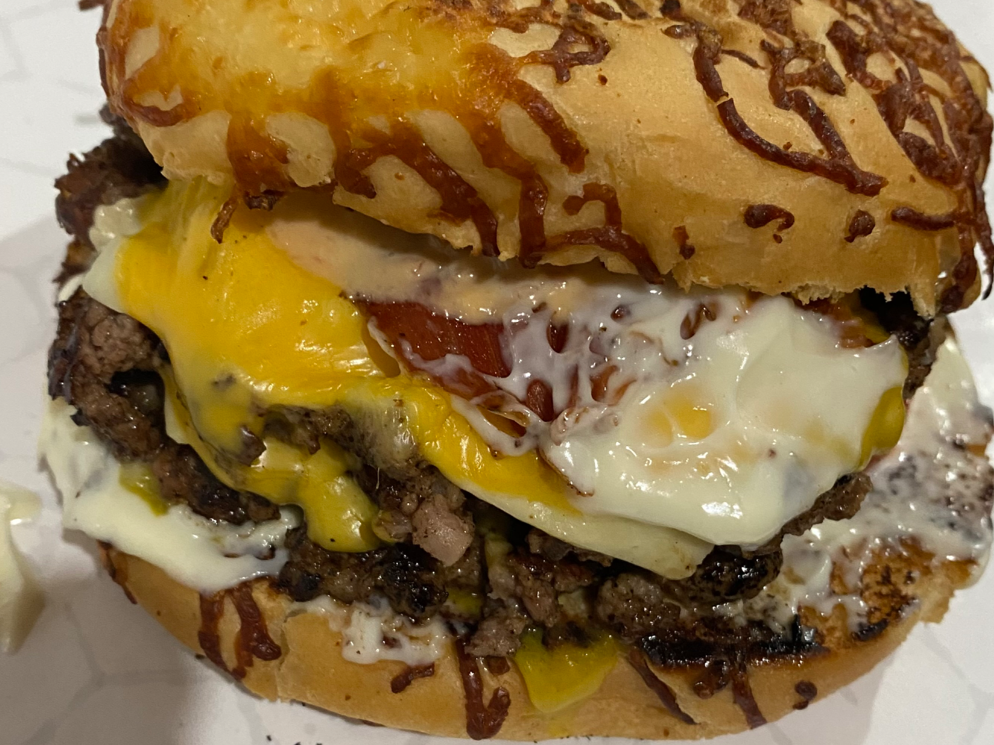 2 CHESSE BURGER CON BACON X $19000