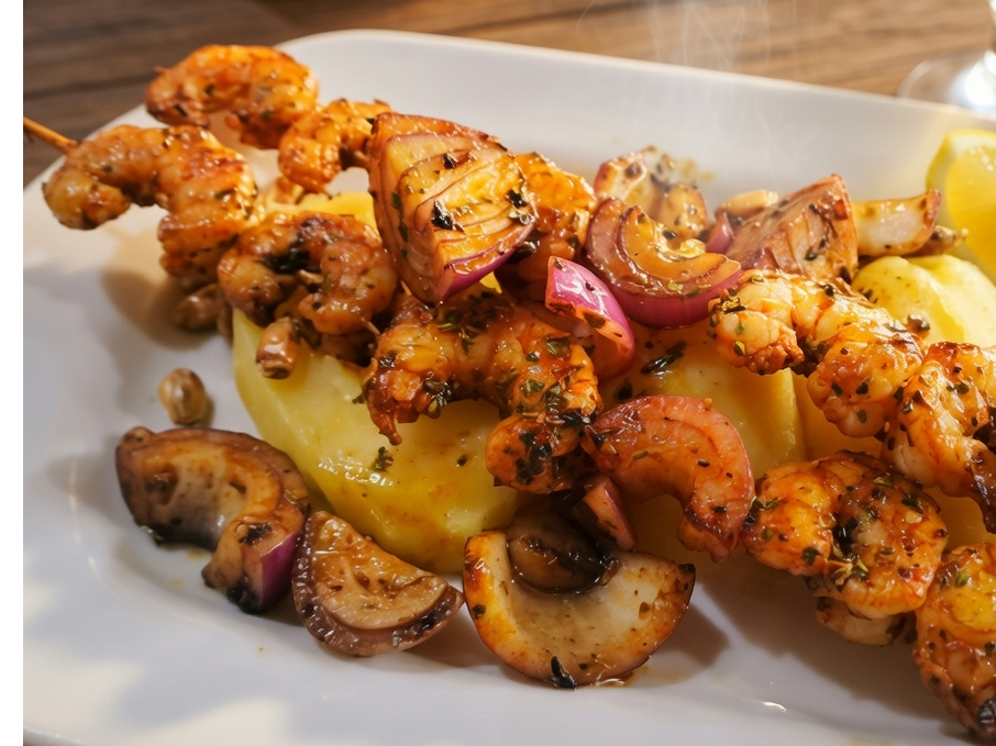 Anticucho de LANGOSTINOS