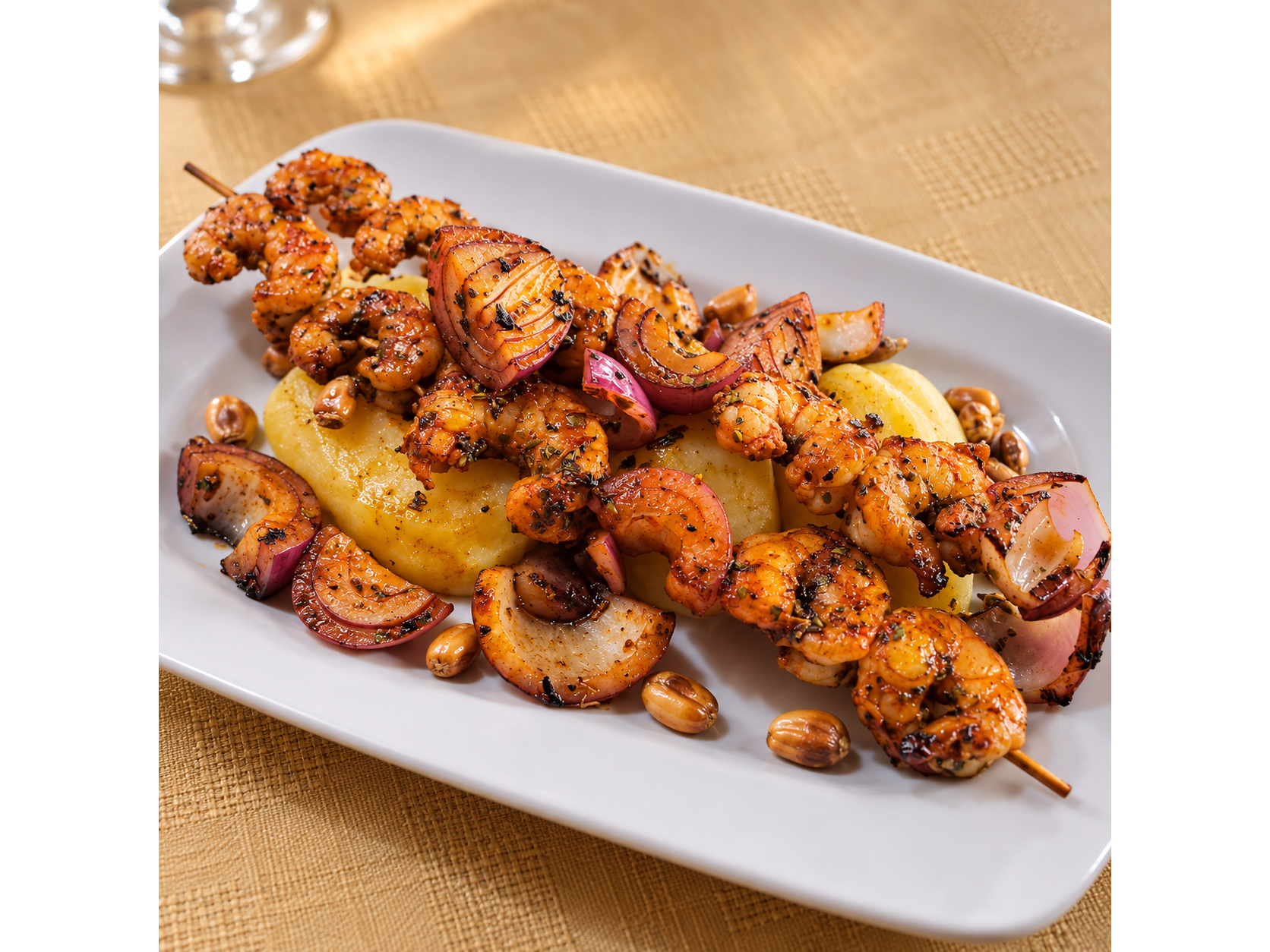 LANGOSTINOS en brocheta