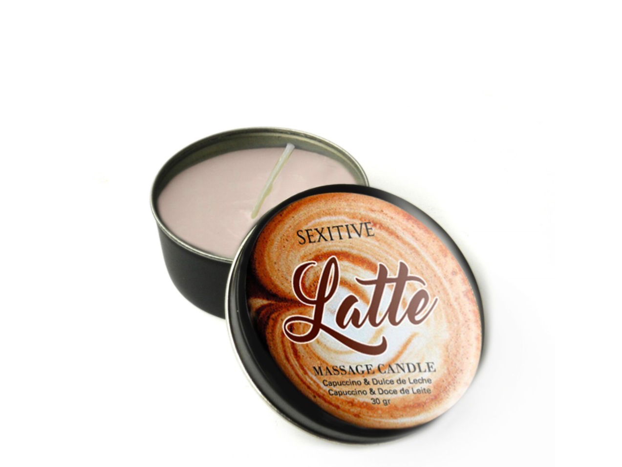 Vela para masajes Latte