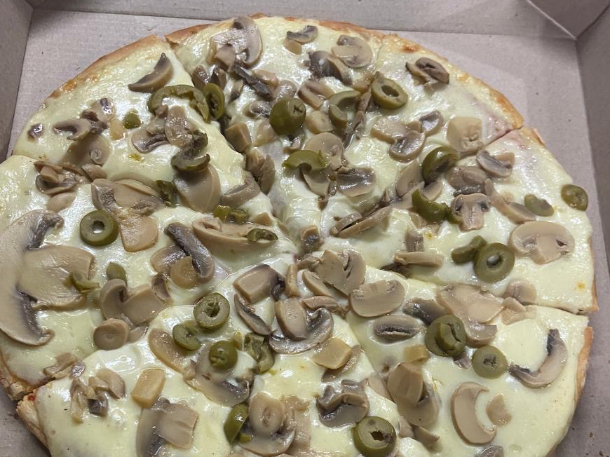 Pizza de champiñones