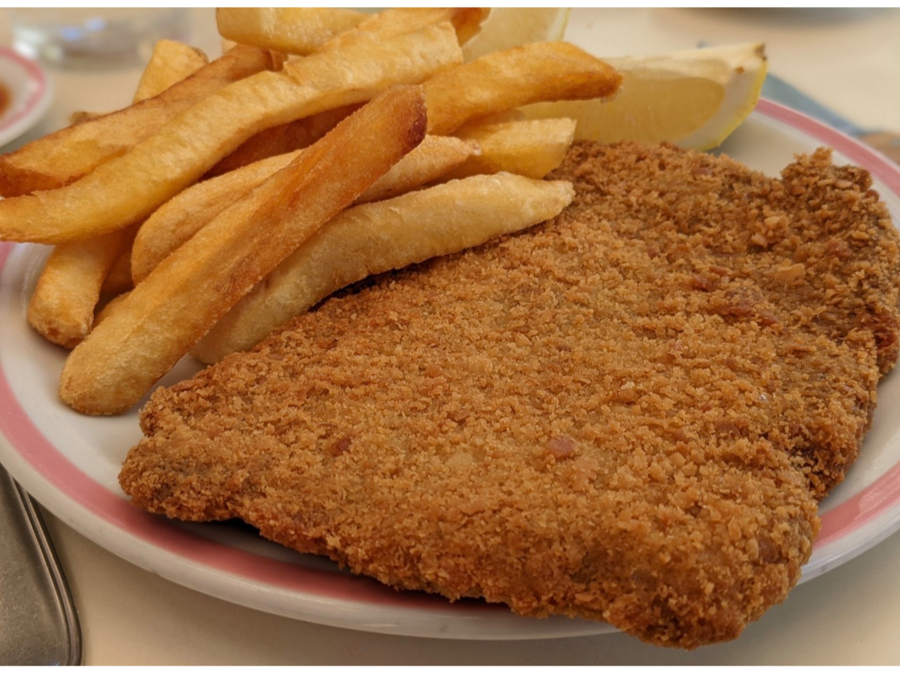Milanesa al plato de La Nona de Pichincha