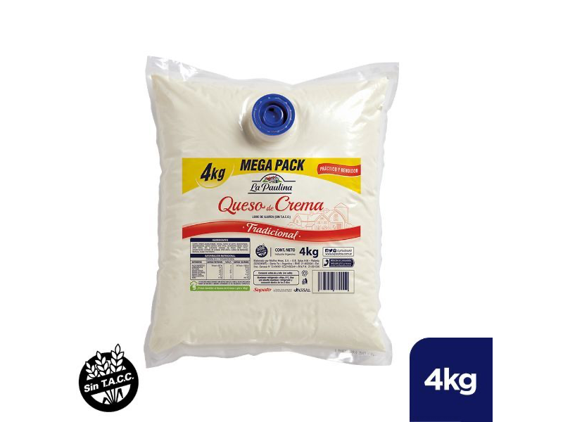 QUESO CREMA LA PAULINA X 4 KG