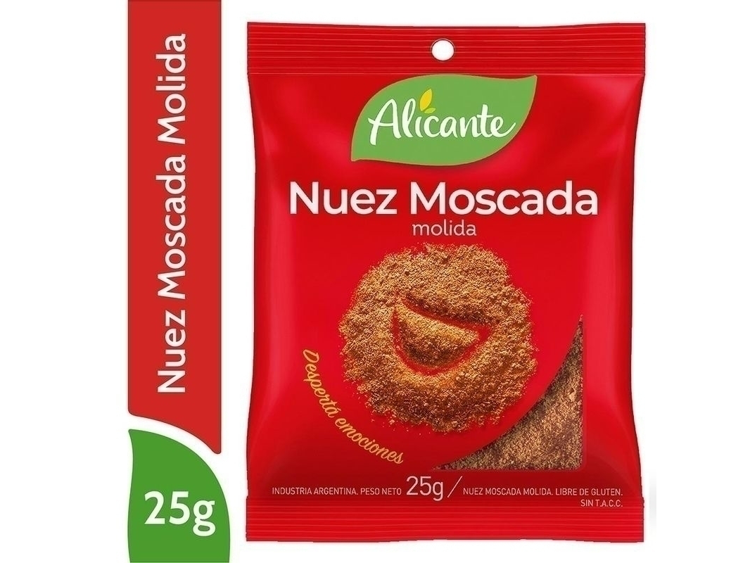 NUEZ MOSCADA MOLIDA X25GR