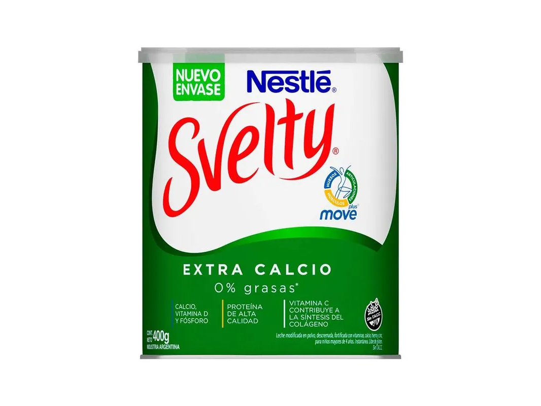 LECHE EN POLVO DESCREMADA SVELTY X 400GR