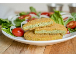 MEDALLON DE MERLUZA CON  ESPINACA Y QUESO