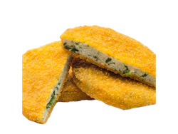 MEDALLON DE POLLO ESPINACA  Y QUESO