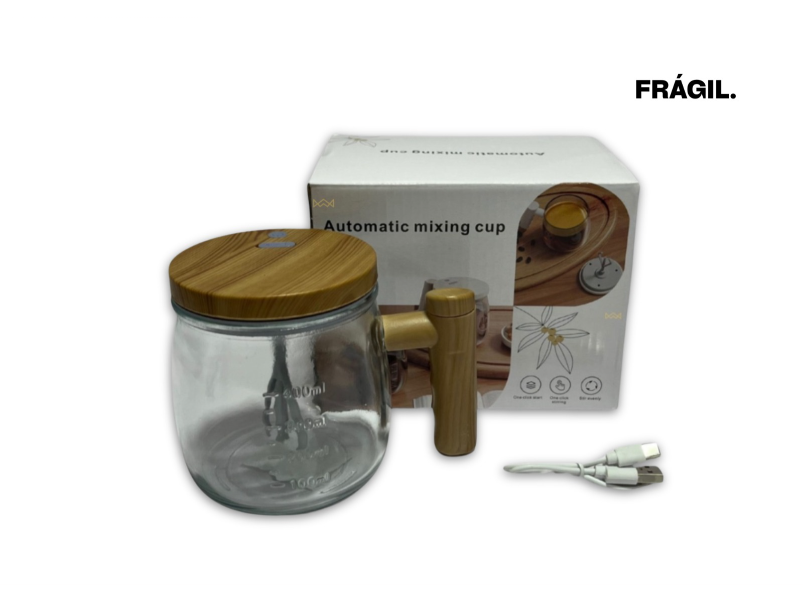 Taza Mezcladora Automática Recargable USB