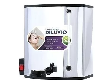 Calefon Electrico Diluvio Acero Inoxidable por 20 lts.