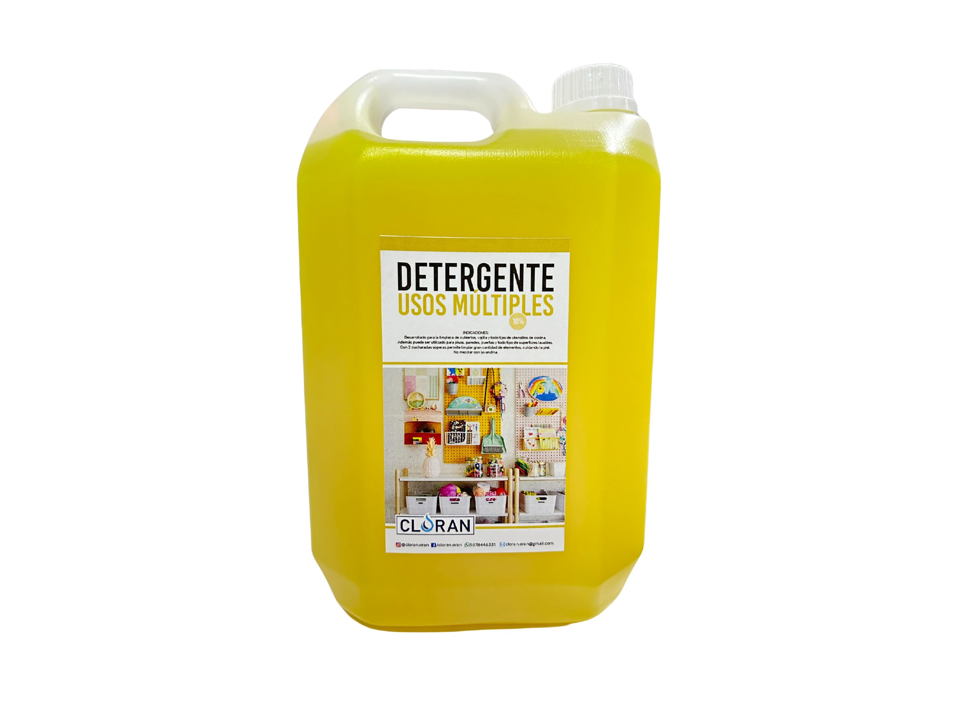 Detergente usos Múltiples al 10 % por 5 lts.