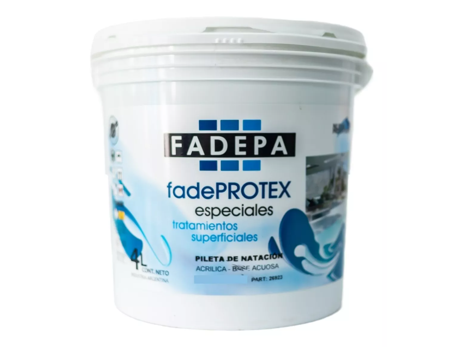 Pintura por 4 lts. Base Acuosa de cloran