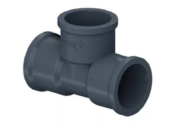 Tee Pvc 40 Mm H H H Soldable Gris Tigre Piscina Riego